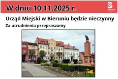 Urząd Miejski w Bieruniu będzie nieczynny 10 listopada